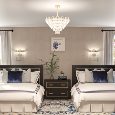 Classic, Glam, Rustic, Preppy Bedroom Design by Rhonda Stanbury Interior Designer Amanda