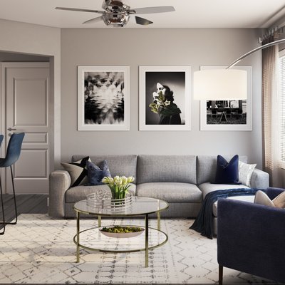 Contemporary, Modern Living Room Design by Rhonda Stanbury Interior Designer Randi