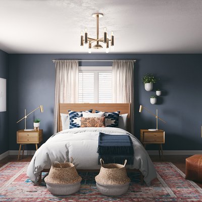 Eclectic, Bohemian Bedroom Design by Rhonda Stanbury Interior Designer Henrieta