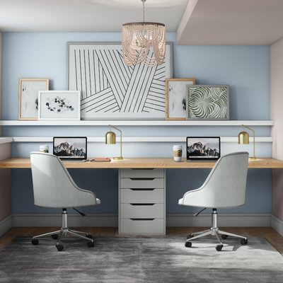Contemporary, Modern, Coastal, Farmhouse, Transitional Office Design by Rhonda Stanbury Interior Designer Elizabeth