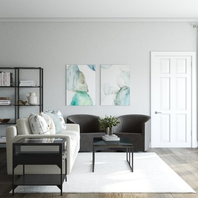 Modern, Classic Living Room Design by Rhonda Stanbury Interior Designer Makenzie