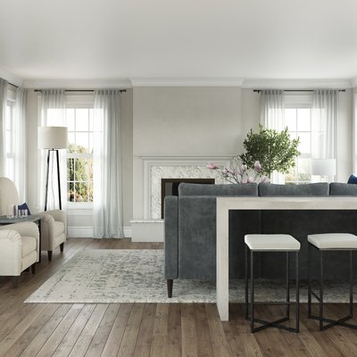 Glam Living Room Design by Rhonda Stanbury Interior Designer Brittani