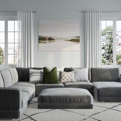 Modern, Classic, Farmhouse Living Room Design by Rhonda Stanbury Interior Designer Tracie