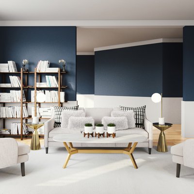 Eclectic Living Room Design by Rhonda Stanbury Interior Designer Julio