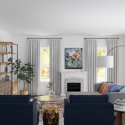 Classic, Eclectic, Bohemian Living Room Design by Rhonda Stanbury Interior Designer Amanda
