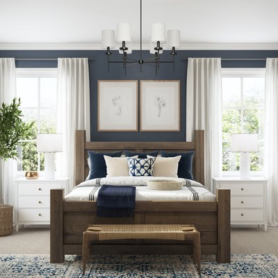 Farmhouse Bedroom Design by Rhonda Stanbury Interior Designer Amanda