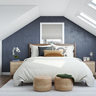 Modern, Eclectic, Midcentury Modern, Minimal, Scandinavian Bedroom Design by Rhonda Stanbury Interior Designer Brit