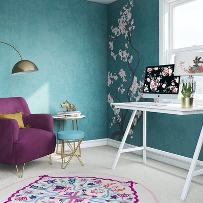 Eclectic, Bohemian, Glam, Library, Vintage Office Design by Rhonda Stanbury Interior Designer Sydney