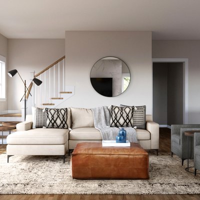 Bohemian, Traditional, Transitional Living Room Design by Rhonda Stanbury Interior Designer Kyla