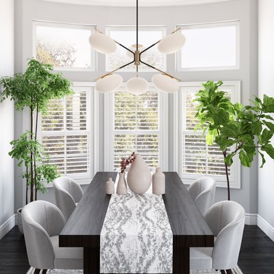 Contemporary, Modern, Minimal Dining Room Design by Rhonda Stanbury Interior Designer Kasey