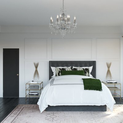 Contemporary, Glam Bedroom Design by Rhonda Stanbury Interior Designer Linlee