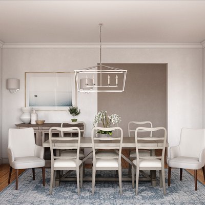 Coastal, Farmhouse Dining Room Design by Rhonda Stanbury Interior Designer Christy