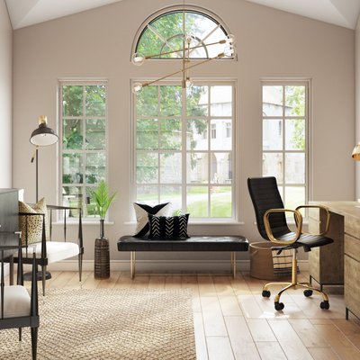 Contemporary, Modern, Glam, Industrial, Scandinavian Office Design by Rhonda Stanbury Interior Designer Maggie