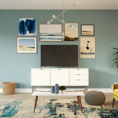 Modern, Midcentury Modern Living Room Design by Rhonda Stanbury Interior Designer Taylor