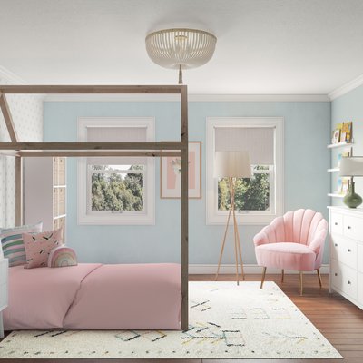 Bohemian, Scandinavian Nursery Design by Rhonda Stanbury Interior Designer Melody