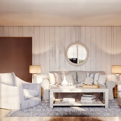 Coastal Living Room Design by Rhonda Stanbury Interior Designer Astrid