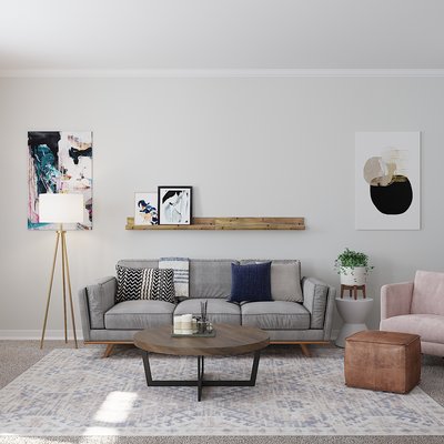 Contemporary Living Room Design by Rhonda Stanbury Interior Designer Julie