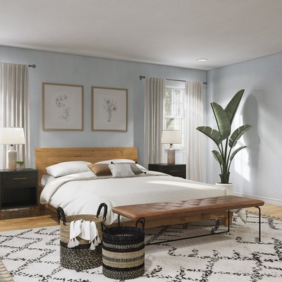 Eclectic, Bohemian, Global, Southwest Inspired, Midcentury Modern Bedroom Design by Rhonda Stanbury Interior Designer Brit