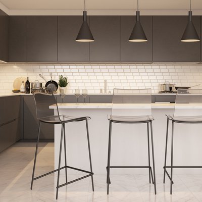 Modern, Midcentury Modern, Minimal, Scandinavian Dining Room Design by Rhonda Stanbury Interior Designer Madison