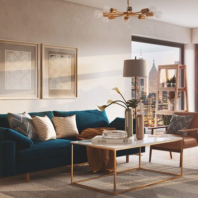 Living Room Design by Rhonda Stanbury Interior Designer Pranali