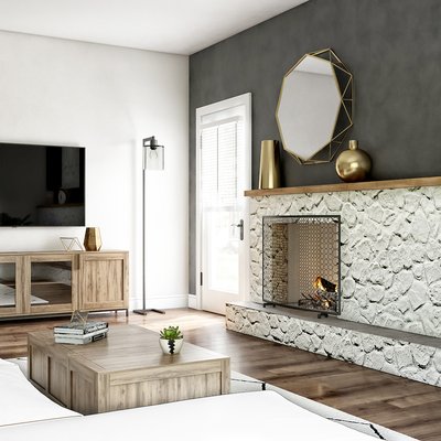 Modern, Midcentury Modern Living Room Design by Rhonda Stanbury Interior Designer Anna