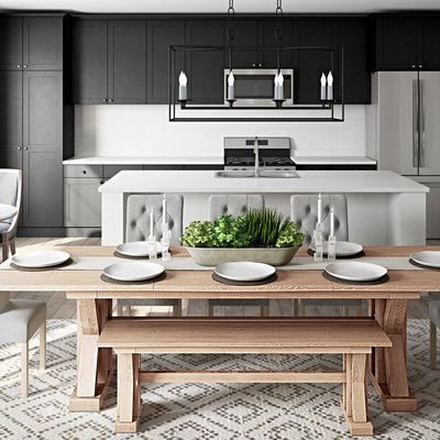 Industrial, Rustic Dining Room Design by Rhonda Stanbury Interior Designer Kamila