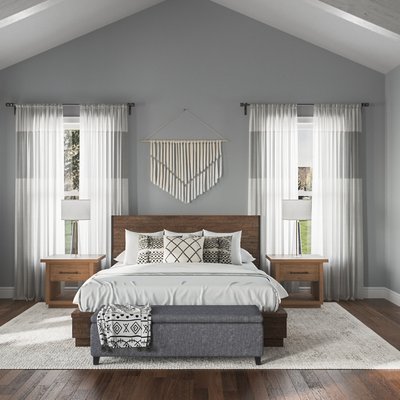 Modern, Bohemian, Coastal Bedroom Design by Rhonda Stanbury Interior Designer Emma