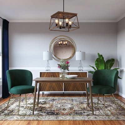 Midcentury Modern, Scandinavian Dining Room Design by Rhonda Stanbury Interior Designer Olivia