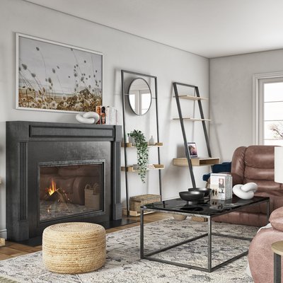 Contemporary, Eclectic, Bohemian, Farmhouse, Midcentury Modern, Scandinavian Living Room Design by Rhonda Stanbury Interior Designer Ghianella