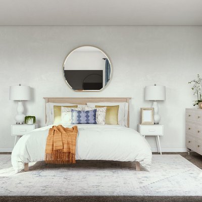 Classic, Coastal, Farmhouse Bedroom Design by Rhonda Stanbury Interior Designer Alejandra