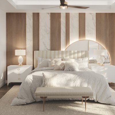 Contemporary, Glam Bedroom Design by Rhonda Stanbury Interior Designer Denise