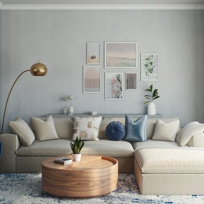 Contemporary, Modern, Eclectic Living Room Design by Rhonda Stanbury Interior Designer Xiaoxiao