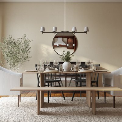 Modern, Bohemian, Coastal, Industrial, Farmhouse Dining Room Design by Rhonda Stanbury Interior Designer Nicole