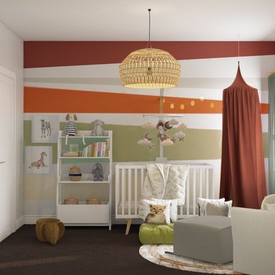 Bohemian Nursery Design by Rhonda Stanbury Interior Designer Hadasa