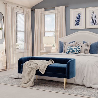 Modern, Classic, Bohemian, Coastal, Traditional Bedroom Design by Rhonda Stanbury Interior Designer Christina