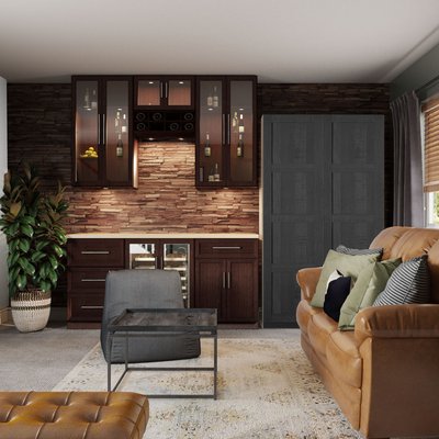 Contemporary, Eclectic, Industrial, Rustic, Global, Midcentury Modern Not Sure Yet Design by Rhonda Stanbury Interior Designer Christina
