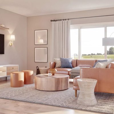 Contemporary, Scandinavian Living Room Design by Rhonda Stanbury Interior Designer Anny