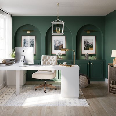 Modern, Midcentury Modern Office Design by Rhonda Stanbury Interior Designer Veronica