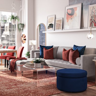 Modern, Eclectic, Glam Living Room Design by Rhonda Stanbury Interior Designer Kristin