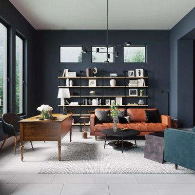 Contemporary, Modern, Midcentury Modern Reading Room Design by Rhonda Stanbury Interior Designer Rocio