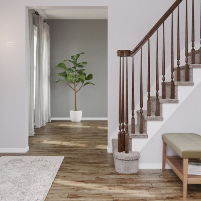 Modern, Midcentury Modern Entryway Design by Rhonda Stanbury Interior Designer Clara