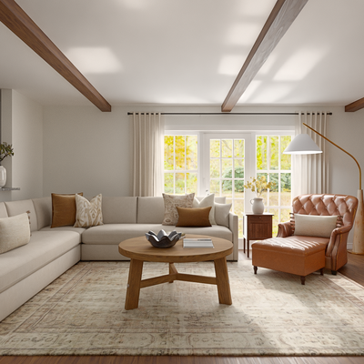 Classic, Rustic, Organic Modern, Warm Transitional, Modern Cottage Living Room Design by Rhonda Stanbury Interior Designer Alyssa