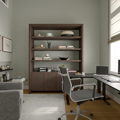 Organic Modern Office Design by Rhonda Stanbury Interior Designer Florencia