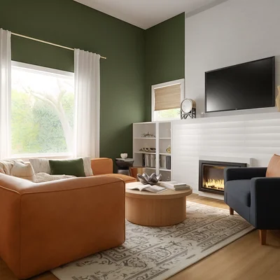 Classic, Eclectic, Midcentury Modern, Organic Modern Living Room Design by Rhonda Stanbury Interior Designer Sana