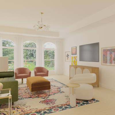 Eclectic, Artful Eclectic Living Room Design by Rhonda Stanbury Interior Designer Danielle