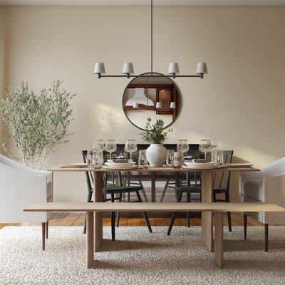 Modern, Bohemian, Coastal, Industrial, Farmhouse Dining Room Design by Rhonda Stanbury Interior Designer Nicole