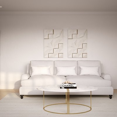 Contemporary, Modern, Glam, Minimal Living Room Design by Rhonda Stanbury Interior Designer Courtney