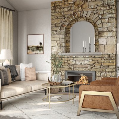 Modern, Classic, Farmhouse, Transitional, Minimal Living Room Design by Rhonda Stanbury Interior Designer Elle