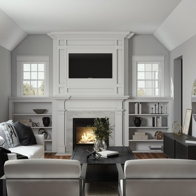 Modern, Glam, Transitional, Minimal Living Room Design by Rhonda Stanbury Interior Designer Victoria
