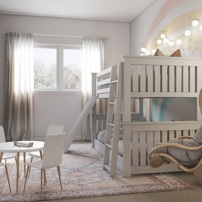 Modern, Eclectic, Bohemian, Midcentury Modern, Minimal, Preppy Nursery Design by Rhonda Stanbury Interior Designer Elle